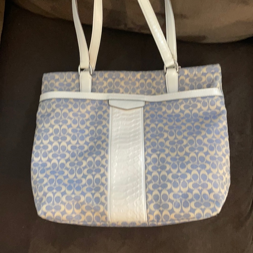 Coach monogram satchel bag